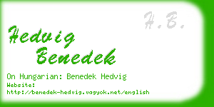 hedvig benedek business card